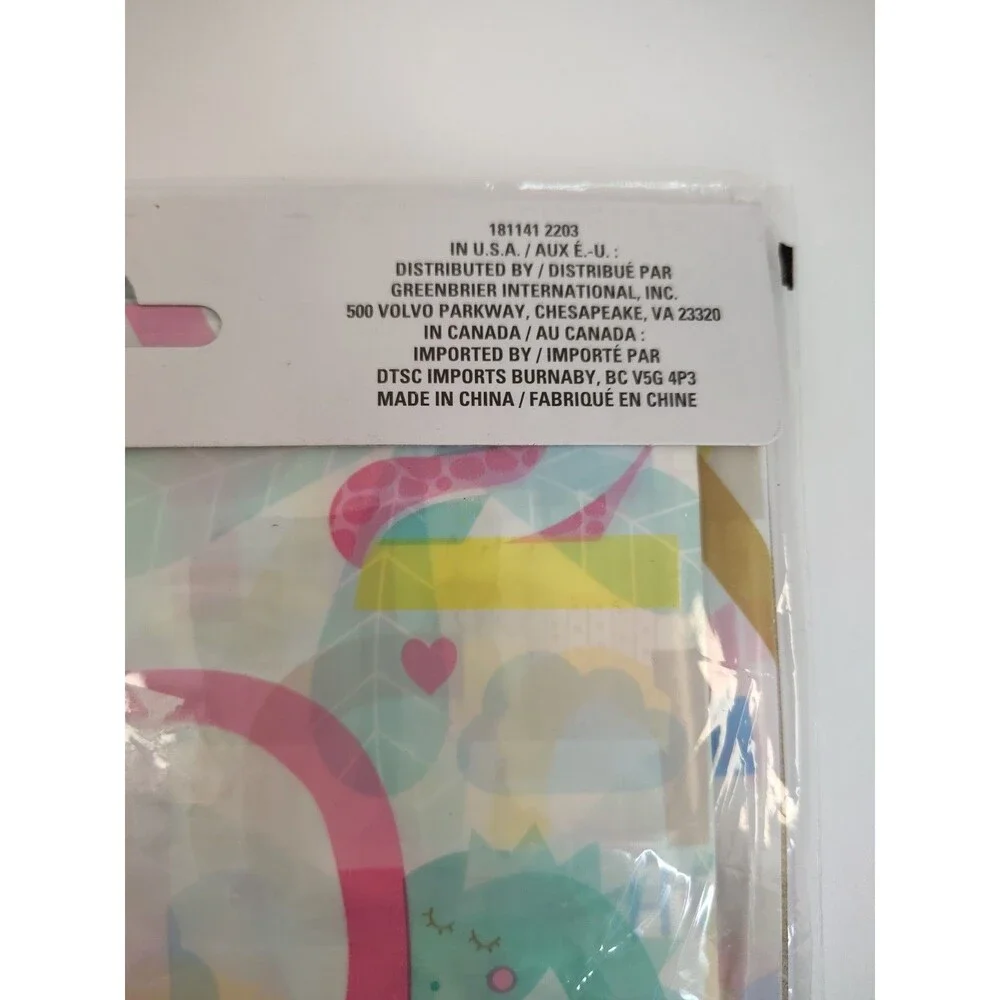Viola Giant Gift Bag 36 In X 44  Baby Theme Butterfly Tropical Animals Numbers
